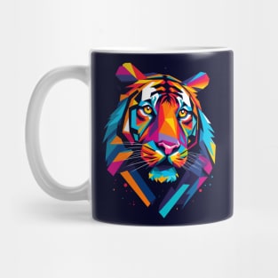 Majestic Tiger Head Pop Art Mug